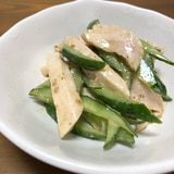 鶏胸肉の胡麻ラー和え